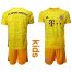 Bayern Munchen Blank Grey Goalkeeper Kid Soccer Club Jersey