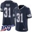 Nike Dallas Cowboys #31 Trevon Diggs Navy Blue Team Color Youth Stitched NFL 100th Season Vapor Untouchable Limited Jersey