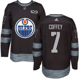 Adidas Edmonton Oilers #7 Paul Coffey Black 1917-2017 100th Anniversary Stitched NHL Jersey