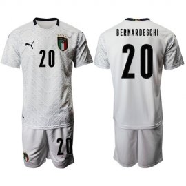 Italy #20 Bernardeschi Away Soccer Country Jersey