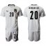 Italy #20 Bernardeschi Away Soccer Country Jersey
