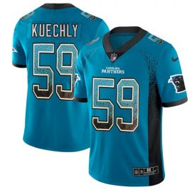 Nike Carolina Panthers #59 Luke Kuechly Blue Alternate Mens Stitched NFL Limited Rush Drift Fashion Jersey