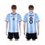 Argentina #8 Simeoni Home Soccer Country Jersey