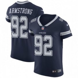 Nike Dallas Cowboys #92 Dorance Armstrong Navy Blue Team Color Mens Stitched NFL Vapor Untouchable Elite Jersey