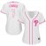 Philadelphia Phillies #7 Maikel Franco White/Pink Fashion Womens Stitched MLB Jersey