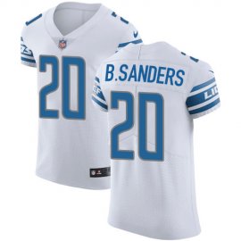 Nike Detroit Lions #20 Barry Sanders White Mens Stitched NFL Vapor Untouchable Elite Jersey