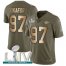 Nike Kansas City Chiefs #97 Alex Okafor Olive/Gold Super Bowl LIV 2020 Mens Stitched NFL Limited 2017 Salute To Service Jersey