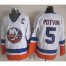 New York Islanders #5 Denis Potvin White CCM Throwback Stitched NHL Jersey