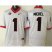 Georgia Bulldogs #1 Sony Michel White Limited SEC Patch Stitched NCAA Jersey