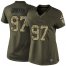Nike Minnesota Vikings #97 Everson Griffen Green Womens Stitched NFL Limited 2015 Salute to Service Jersey