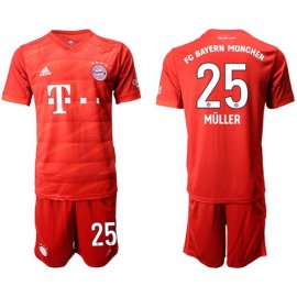 Bayern Munchen #25 Muller Home Soccer Club Jersey