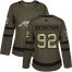 Adidas Washington Capitals #92 Evgeny Kuznetsov Green Salute to Service Womens Stitched NHL Jersey