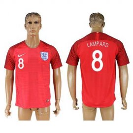 England #8 Lampard Away Soccer Country Jersey
