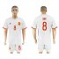 Spain #8 Koke Away Soccer Country Jersey