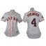 Houston Astros #4 George Springer White Home 2019 World Series Bound Womens Stitched MLB Jersey