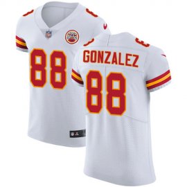 Nike Kansas City Chiefs #88 Tony Gonzalez White Mens Stitched NFL Vapor Untouchable Elite Jersey