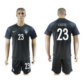 France #23 Costil Away Soccer Country Jersey