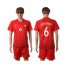 Poland #6 Jodlowiec Away Soccer Country Jersey