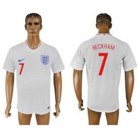 England #7 Beckham Home Thai Version Soccer Country Jersey