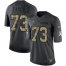 Nike Baltimore Ravens #73 Marshal Yanda Black Mens Stitched NFL Limited 2016 Salute to Service Jersey