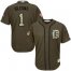 Detroit Tigers #1 Jose Iglesias Green Salute to Service Stitched Youth MLB Jersey
