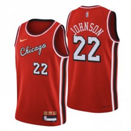 Chicago Chicago Bulls #22 Alize Johnson Mens Nike Red 2021/22 Swingman NBA Jersey – City Edition Mens