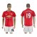 Manchester United #19 Rashford Red Home Soccer Club Jersey