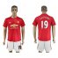 Manchester United #19 Rashford Red Home Soccer Club Jersey