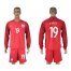England #19 Vardy Away Long Sleeves Soccer Country Jersey
