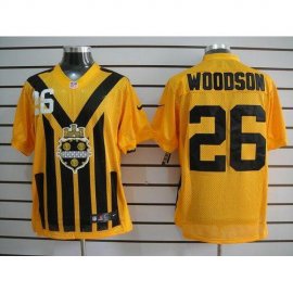 Nike Pittsburgh Steelers #26 Rod Woodson Gold 1933s Throwback Mens Stitched NFL Elite Jersey