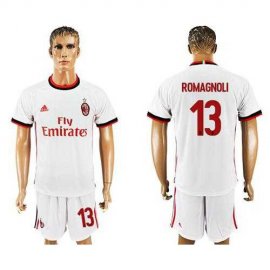 AC Milan #13 Romagnoli Away Soccer Club Jersey