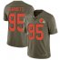 Nike Cleveland Browns #95 Myles Garrett Olive Mens Stitched NFL Limited 2017 Salute To Service Jersey