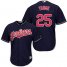 Cleveland Indians #25 Jim Thome Navy Blue Alternate Stitched Youth MLB Jersey