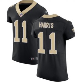 Nike New Orleans Saints #11 Deonte Harris Black Team Color Mens Stitched NFL Vapor Untouchable Elite Jersey
