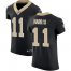 Nike New Orleans Saints #11 Deonte Harris Black Team Color Mens Stitched NFL Vapor Untouchable Elite Jersey
