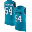 Nike Carolina Panthers #54 Shaq Thompson Blue Alternate Mens Stitched NFL Limited Rush Tank Top Jersey