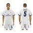Real Madrid #5 Varane White Home Soccer Club Jersey