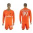 AC Milan #99 Donnarumma Orange Goalkeeper Long Sleeves Soccer Club Jersey