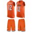 Nike Denver Broncos #12 Paxton Lynch Orange Team Color Mens Stitched NFL Limited Tank Top Suit Jersey