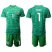 Germany #1 Neuer Green Goalkeeper Soccer Country Jersey