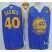 Warriors #40 Harrison Barnes Blue The Finals Patch Stitched Revolution 30 NBA Jersey