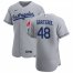 Los Angeles Dodgers #48 Brusdar Graterol Mens Nike Gray Road 2020 Authentic Team MLB Jersey