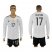 Germany #17 Boateng White Home Long Sleeves Soccer Country Jersey