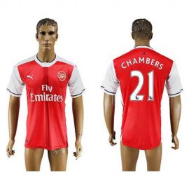 Arsenal #21 Chambers Home Soccer Club Jersey