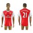 Arsenal #21 Chambers Home Soccer Club Jersey