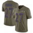 Nike Baltimore Ravens #27 J.K. Dobbins Olive Mens Stitched NFL Limited 2017 Salute To Service Jersey