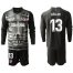 Atletico Madrid #13 Oblak Black Goalkeeper Long Sleeves Soccer Club Jersey