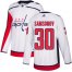 Adidas Washington Capitals #30 Ilya Samsonov White Road Authentic Stitched Youth NHL Jersey