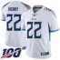 Nike Tennessee Titans #22 Derrick Henry White Mens Stitched NFL 100th Season Vapor Limited Jersey