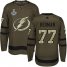 Adidas Tampa Bay Lightning #77 Victor Hedman Green Salute to Service Youth 2020 Stanley Cup Champions Stitched NHL Jersey